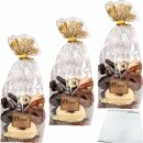 Esser Obstmischung schokoliertes Trockenobst 3er Pack (3x200g Beutel) + usy Block