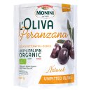 Monini Leccino Oliven 3er Pack (3x150g Beutel) + usy Block