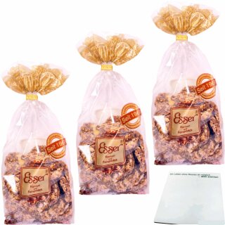 Esser Elangebäck knuspriges Gebäck mit Cerealien 3er Pack (3x200g Beutel) + usy Block