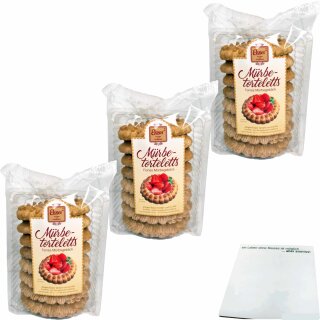 Esser Mürbe-Torteletts 3er Pack (3x250g Packung) + usy Block