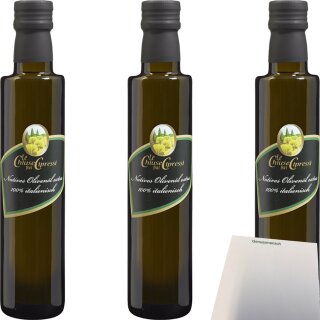Le Chiuse Natives Olivenöl extra 3er Pack (3x250ml Flasche) + usy Block