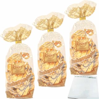 Esser Zuckerrontjes zartes Mürbegebäck 3er Pack (3x250g Beutel) + usy Block