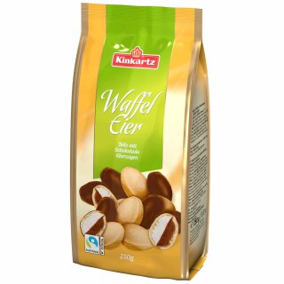 Kinkartz Waffeleier Teils mit Schokolade überzogen (250g Packung)