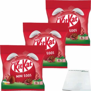 KitKat Mini Eggs 3er Pack (3x89g Packung) + usy Block