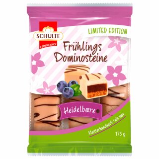 Schulte Frühlings Dominosteine Heidelbeere (175g Packung)