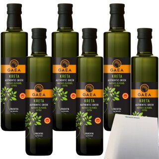 Gaea Natives Olivenöl extra aus Kreta VPE (6x500ml Flasche) + usy Block