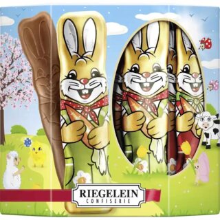 Riegelein Osterhasen aus feiner Vollmilchschokolade (125g Packung)