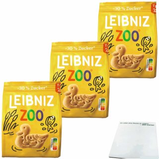 Leibniz Zoo Osterfarm 3er Pack (3x125g Packung) + usy Block