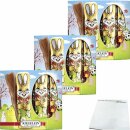 Riegelein Osterhasen aus feiner Vollmilchschokolade 3er Pack (3x125g Packung) + usy Block