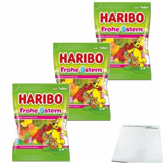 Frohe Ostern 3er Pack (3x200g Beutel) + usy Block