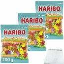 Haribo Eier mit Ohren 3er Pack (3x200g Beutel) + usy Block