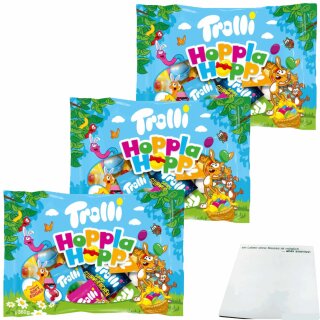 Trolli Hoppla Hopp 3er Pack (3x360g Packung) + usy Block