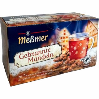 Meßmer Gebrannte Mandeln 20 Teebeutel (5x40g Packung) MHD KW 27-39 2025 Sonderpreis