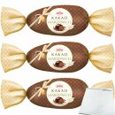 Zentis Kakao Marzipan Ei mit knackiger Schokolade 3er Pack (3x100g Packung) + usy Block