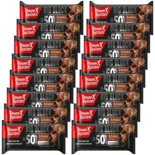 Power System Big Block Riegel Schoko VPE (16x100g Packung)