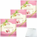 Zentis Marzipan Eier Himbeere 3er Pack (3x125g Packung) + usy Block