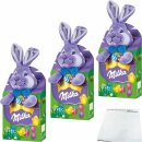 Milka Magic Mix Plüschtier Hase 3er Pack (3x96g Packung) + usy Block