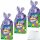 Milka Magic Mix Plüschtier Hase 3er Pack (3x96g Packung) + usy Block