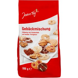 Jeden Tag Gebäckmischung (500g Packung) MHD 27.08.2025 Sonderpreis