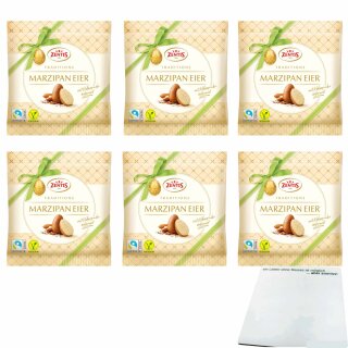 Zentis Marzipan-Eier mit Kakaopuder 6er pack (6x125g Beutel) + usy Block