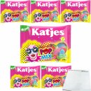 Katjes Pop-Mix Kaubonbon mit Fruchtgummi 6er Pack (6x210g Packung) + usy Block