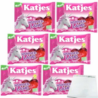 Katjes Wunderland Pink 6er Pack (6x210g Packung) + usy Block