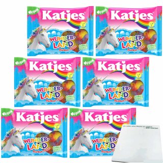 Katjes Wunderland Rainbow-Edition 6er Pack (6x210g Packung) + usy Block