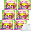 Katjes Peace & Love Vegan Fruchtgummi fruchtig-süßer Mix 6er Pack (6x210g Packung) + usy Block