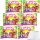 Katjes Peace & Love Vegan Fruchtgummi fruchtig-süßer Mix 6er Pack (6x210g Packung) + usy Block