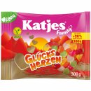 Katjes Family Glücksherzen Fruchtgummi 3er Pack (3x300g Beutel) + usy Block