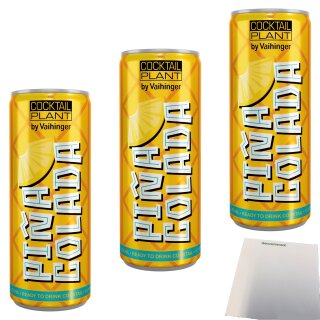Cocktail Plant Pina Colada 10% 3er Pack (3x0,25l Dose) + usy Block