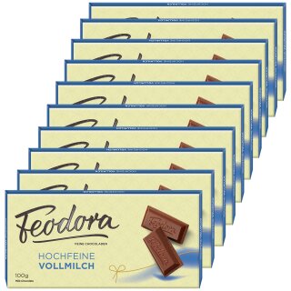 Feodora Hochfeine Vollmilch Schokolade VPE (10x100g Tafel)