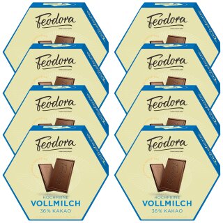 Feodora Täfelchen Vollmilch 36% VPE (8x180g Karton)