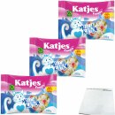 Katjes Family Milchkater Schaumzucker 3er Pack (3x300g Beutel) + usy Block
