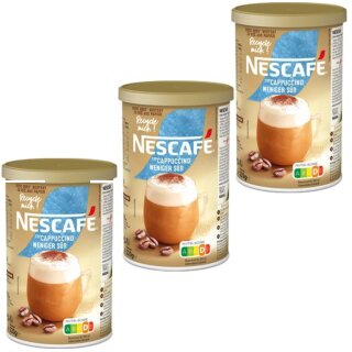 Nestlé GOLD Typ Cappuccino Weniger Süß 3er Pack (3x220g Dose)