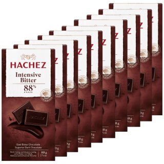 Hachez Schokolade Intensive Bitter 88% VPE (10x80g Tafel)