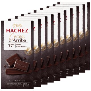 Hachez Schokolade Cocoa dArriba Classic 77% VPE (10x100g Tafel)