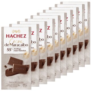 Hachez Schokolade Cocoa de Maracaibo 55% VPE (10x100g Tafel)