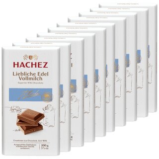Hachez Schokolade Liebliche Edel Vollmilch VPE (10x100g Tafel)