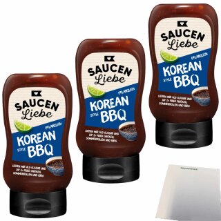 Saucen Liebe Korean Style 3er Pack (3x300ml Flasche) + usy Block