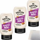 Saucen Liebe Roasted Aioli 3er Pack (3x300ml Flasche) + usy Block