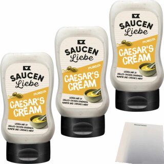 Saucen Liebe Caesar´s Cream 3er Pack (3x300ml Flasche) + usy Block