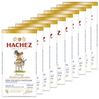 Hachez Schokolade Bremer Stadtmusikanten VPE (10x100g Tafel)