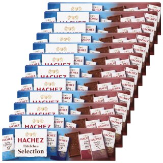 Hachez Schokolade A Matter of Taste Täfelchen Mix VPE (12x90g Tafel)