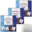 Hachez Schokolade Täfelchen Edel Vollmilch Trio 3er Pack (3x150g Schachtel) + usy Block