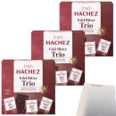 Hachez Schokolade Täfelchen Edel Bitter Trio 3er Pack (3x150g Schachtel) + usy Block
