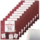 Hachez Schokolade Täfelchen Edel Bitter Trio VPE (10x150g Schachtel) + usy Block