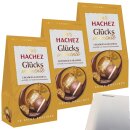 Hachez Schokolade Glücksmomente Karamell 3er Pack (3x112g Packung) + usy Block