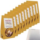 Hachez Schokolade Glücksmomente Karamell VPE (10x112g Packung) + usy Block