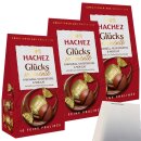 Hachez Schokolade Glücksmomente Mix 3er Pack (3x112g Packung) + usy Block